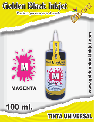 Aplicador 100ml de Tinta MAGENTA para Sistema Continuo HP, Canon, Brother